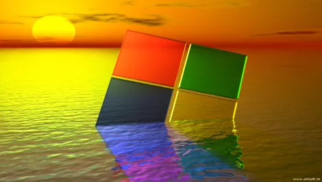3d windows xp sunset 1