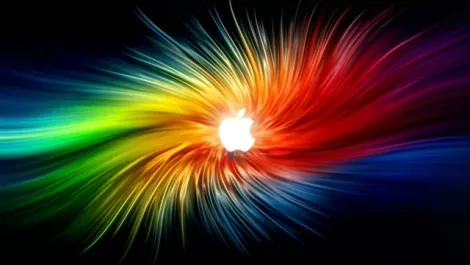 Colorful apple wallpaper 640x360