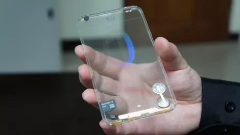 Polytron transparent smartphone