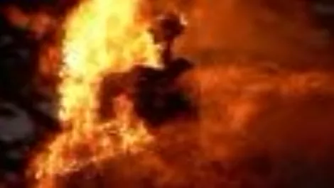 Witch on fire