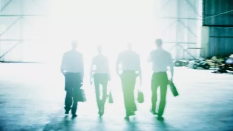 Partnership walking into the light like a badass