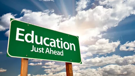Education just ahead
