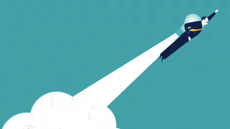 Accelerate businessman