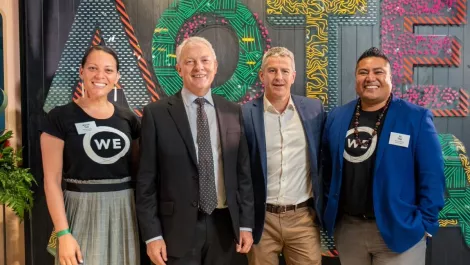 Mayor phil goff  wyndi and eli tagi  nick waltona