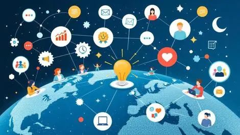 Global business partners network collaboration motivation engagement globe