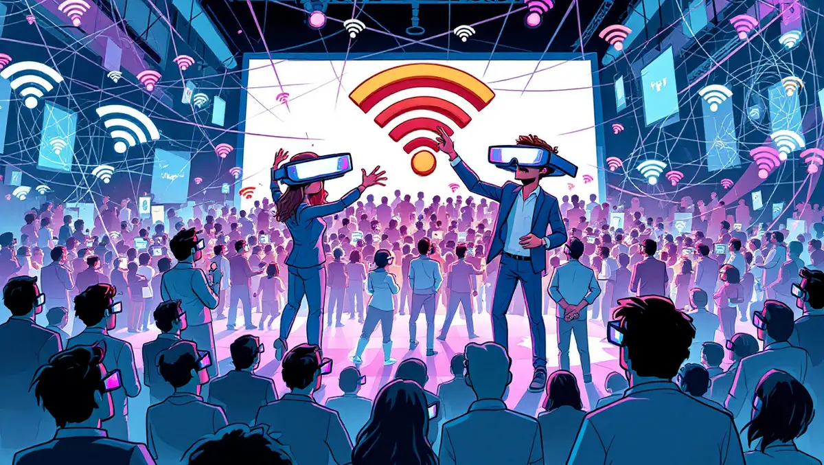 Smart glasses wifi connection challenge chaotic signals tech event