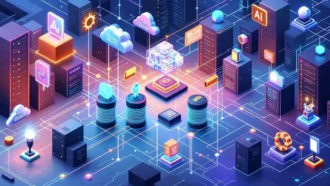 Modern data center server racks ai processing cost efficiency consistency