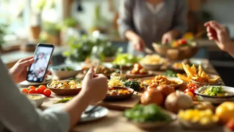 Summertime nz christmas family kitchen modern trad meal