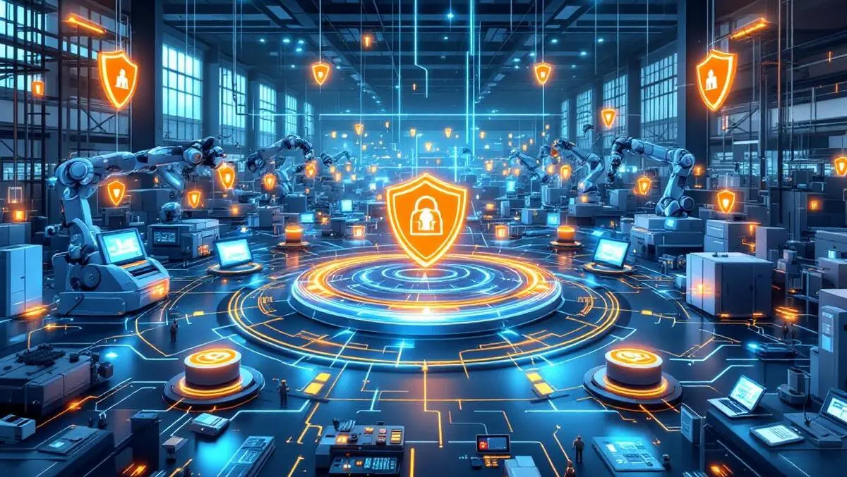 Modern european factory ai robots zero trust cybersecurity