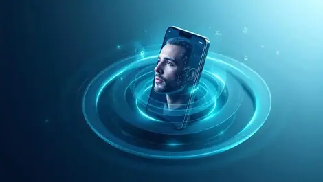 Smartphone face scan with concentric shields anti deepfake security
