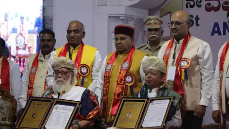 Bagalkot University honours Mahesh Bellad with doctorate